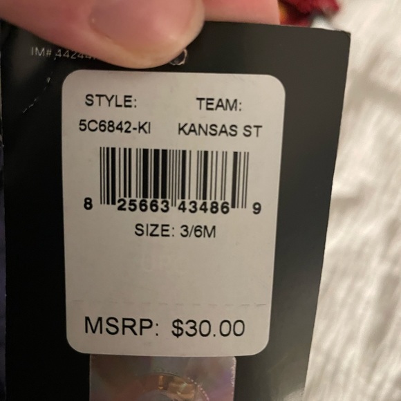 Kansas State Wildcats Infant Onsie 3-6 month NWT Nike - Picture 5 of 6